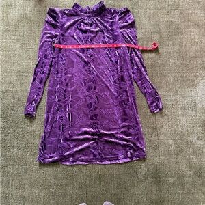 Modcloth Purple Long Sleeve Dress
